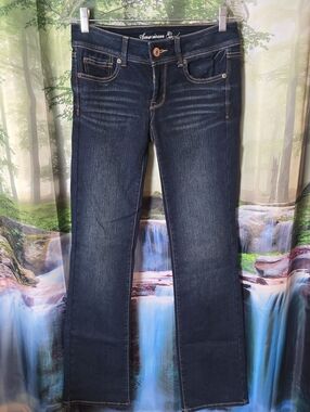 American Eagle Outfitters Dark Indigo Slim Bootcut Jeans